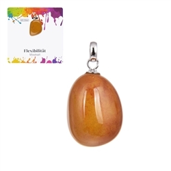 0618625106 Mookaite pendant, small Tumbled Stone, rhodiniert | Marco Schreier