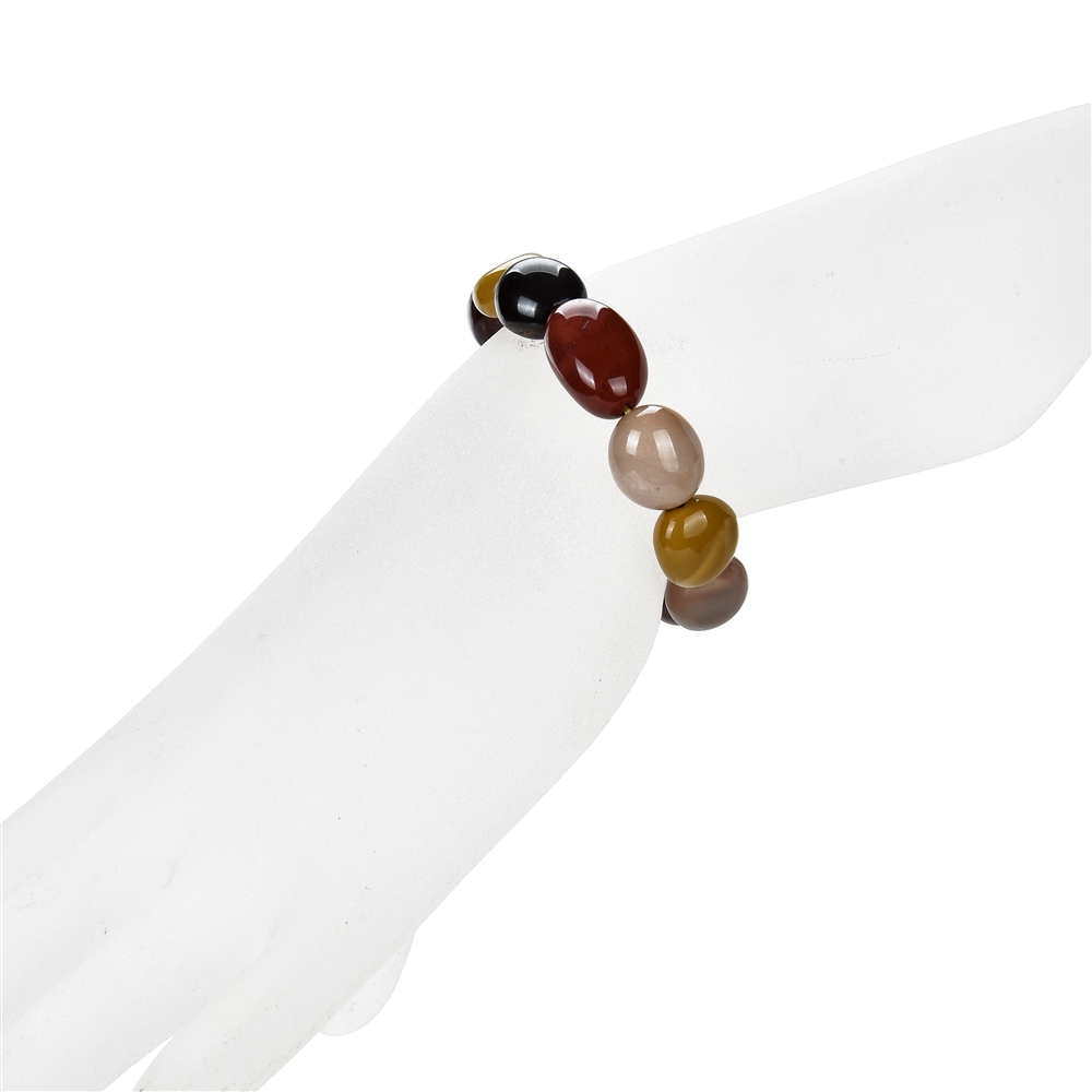 Bracciale, mookaite, 08 - pepite da 10 mm