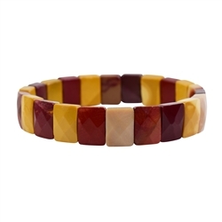 0618650156 Bracciale, mookaite, piastre da 12 mm | grossista gemme e pietre curative