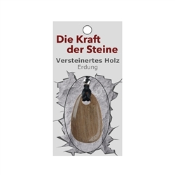 0618771015 Kraftstein-Anhänger versteinertes Holz (Erdung) | Marco Schreier