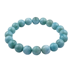 0619650025 Bracciale, Larimar (extra), perline da 10,0-10,5 mm | Marco Schreier