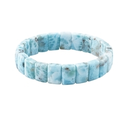 0619650155 Bracciale, Larimar, 12 x 08 mm Piastre | grossista gemme e pietre curative