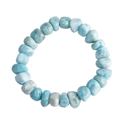 0619650179 Pulsera, Larimar, pepitas, 8-10mm | Marco Schreier