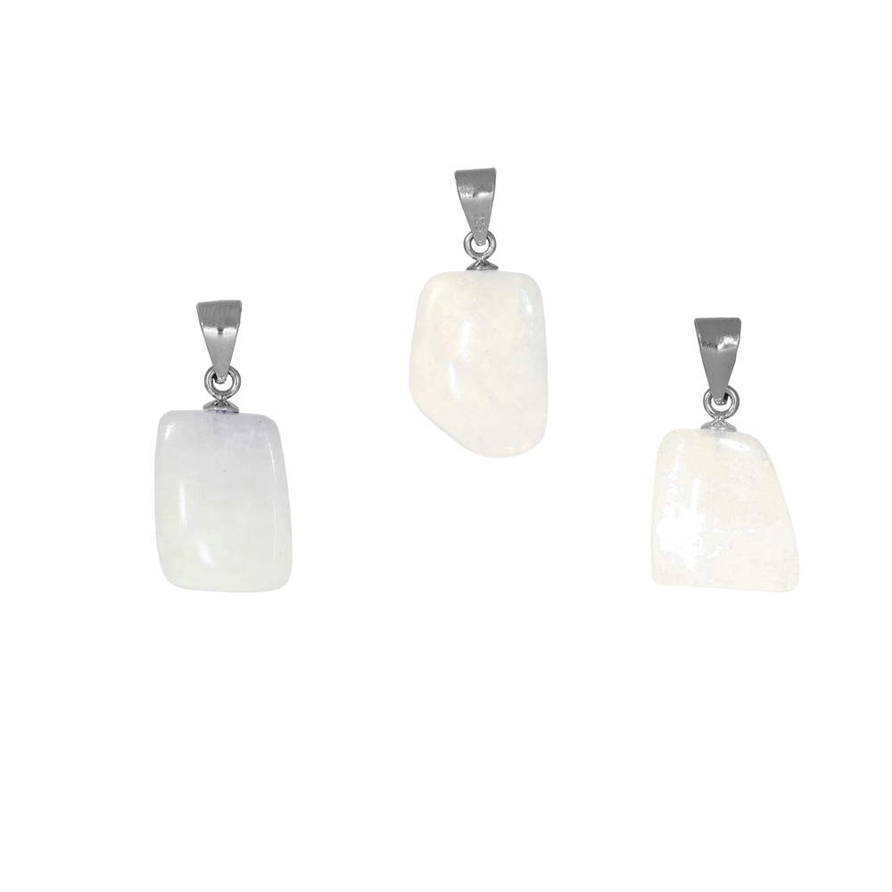 Pendant Tumbled Stone Labrodorite (white), 2,5 - 3,0cm