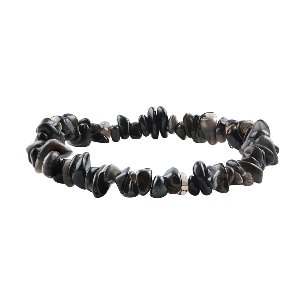 Bracelet d'obsidienne (obsidienne argentée), 05 - 08mm éclats | Marco Schreier