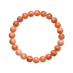 0629550134 Bracelet, Calcite (rouge-orange), 08mm boules | Marco Schreier