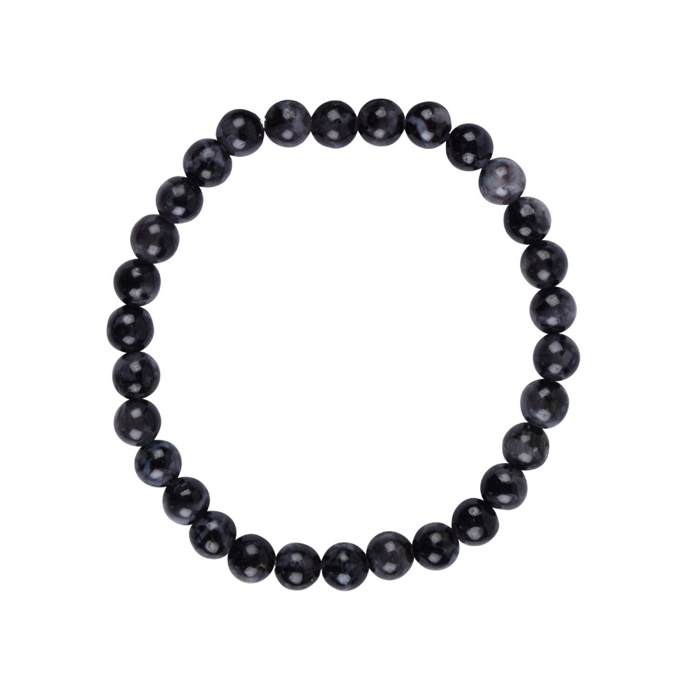 Bracelet, Gabbro (Mystic Merlinite), 06mm beads