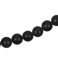 Chain schungite (rod.), balls (6mm), rhodium plated, extension chain