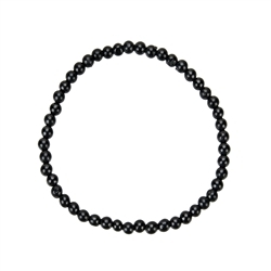 0643250104 Bracciale, shungite, perline da 04 mm | grossista gemme e pietre curative