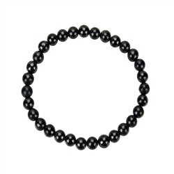 0643250106 Bracciale, shungite, perline da 06 mm | grossista gemme e pietre curative