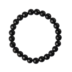 0643250108 Bracciale, shungite, perline da 08 mm | grossista gemme e pietre curative