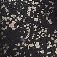 Tumbled Stone Pendant, Pyrite in Slate, 3,0cm, rhodium plated
