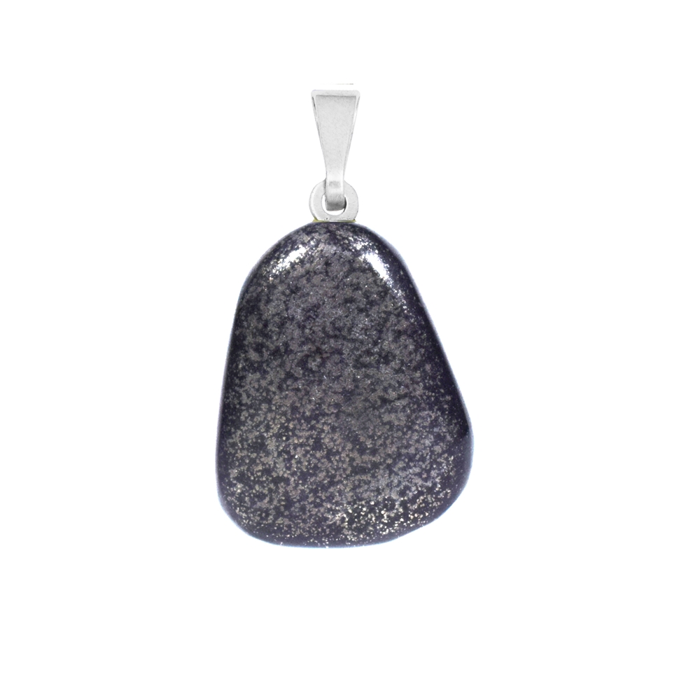 Pendant Tumbled Stone Apache Gold with 925 Silver Eyelet