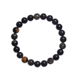0647450108 Bracciale, Foresta fossile (nero), perline da 06 mm | Marco Schreier