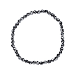 0652951041 Bracelet en perles rondes, silicium (synt.), 04mm boules, facettes | Marco Schreier