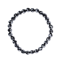 0652951061 Bracelet en perles rondes, silicium (synt.), 06mm boules, facettes | Marco Schreier