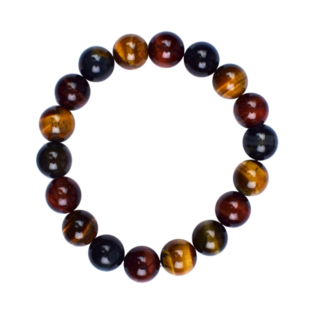 Bracelet, Tiger's Eye (mixed), 10mm beads