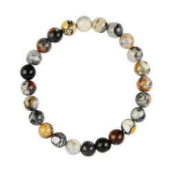 0657650108 Bracelet, Jaspe Maligano, 08mm boules, 19cm | Marco Schreier