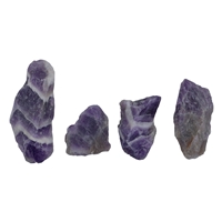 Decoration Stones Amethyst banded (Zambia), 02,5 - 04,5cm (small)