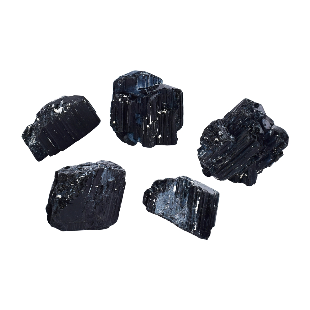 Tourmaline (black) rough stones, 2,0 - 3,0cm (1kg/VE)