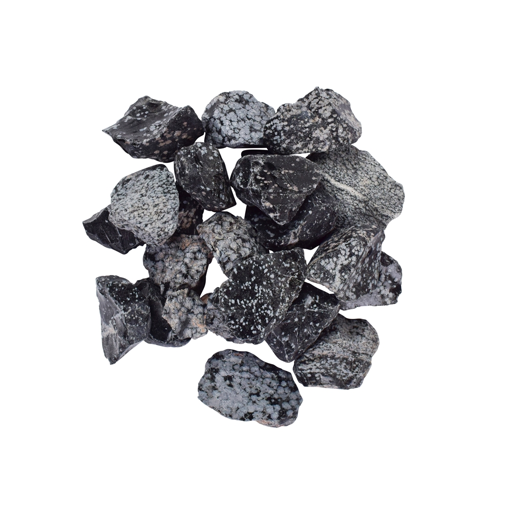 Dekosteine Schneeflocken-Obsidian, 02 - 05cm