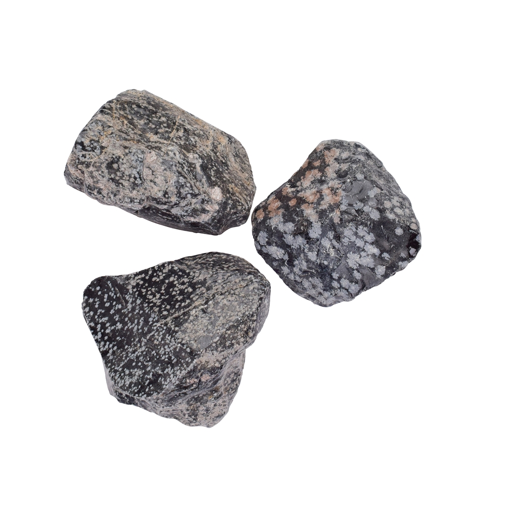 Decoration Stones Snowflake Obsidian, 07 - 10cm