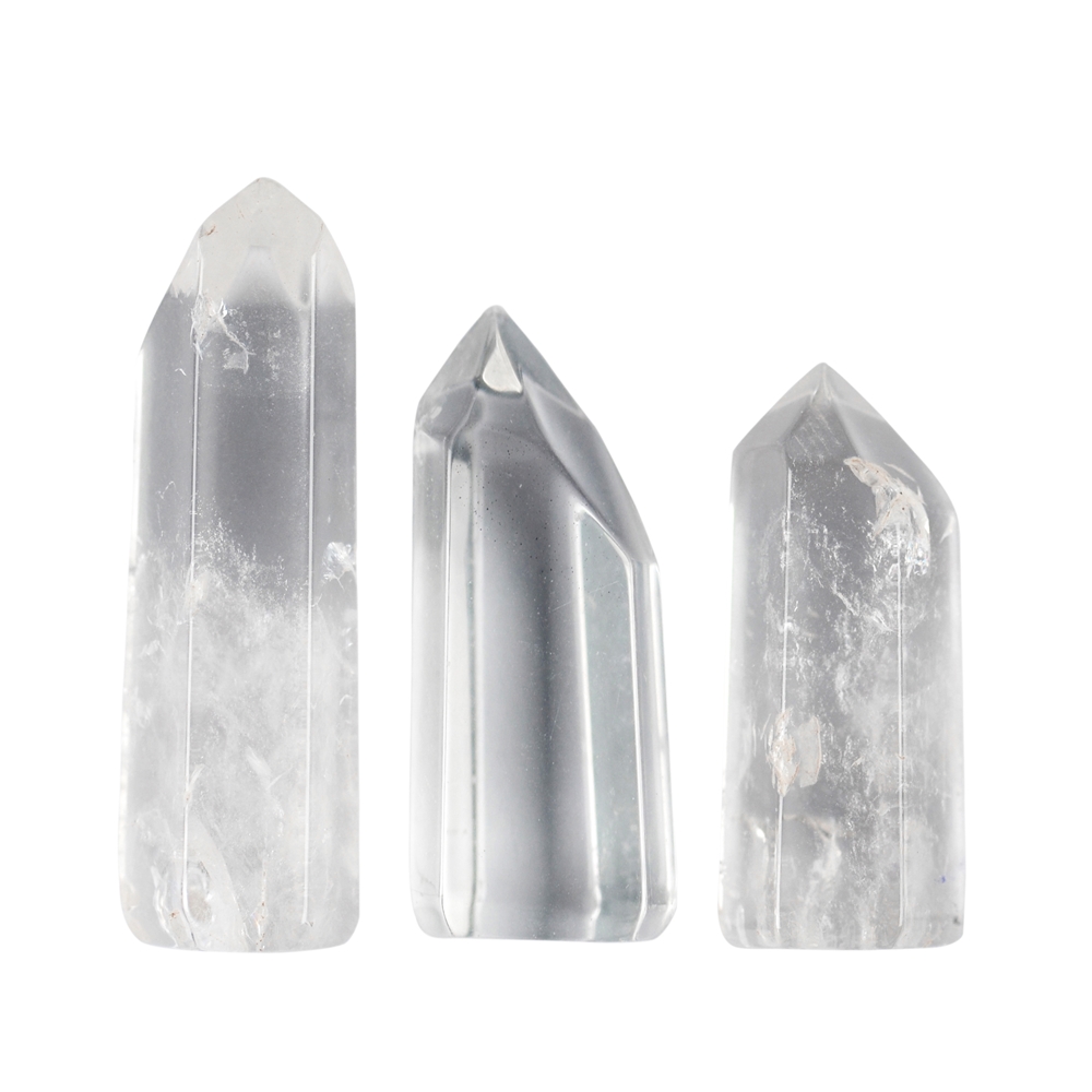 Punte di cristallo di rocca (lucidate), 2,0 - 6,0 cm (0,5 kg/VE)