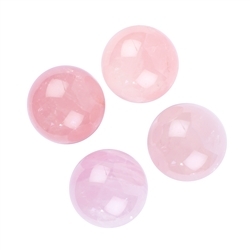 0813301001 Perle di quarzo rosa, 2,5 - 3,3 cm (500 g/VE) | Marco Schreier