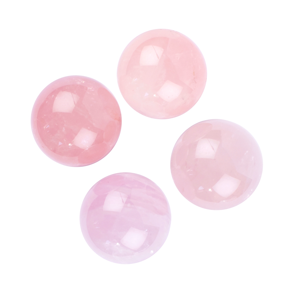 Perle di quarzo rosa, 2,5 - 3,3 cm (500 g/VE)