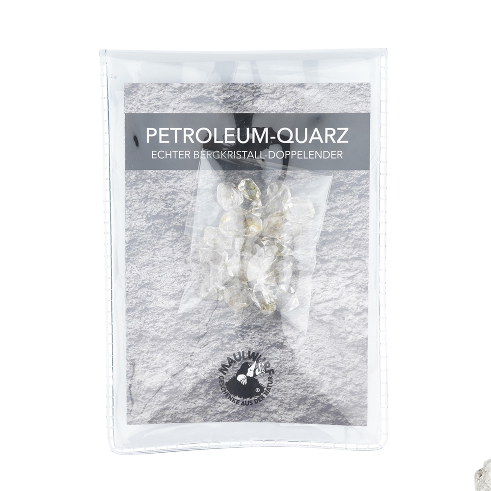 Petroleum-Quarz mit Beileger in Pouch, 10g 