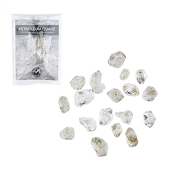 090350014 Petroleum quartz with insert in pouch, 10g  | wholesaler gems & healing stones