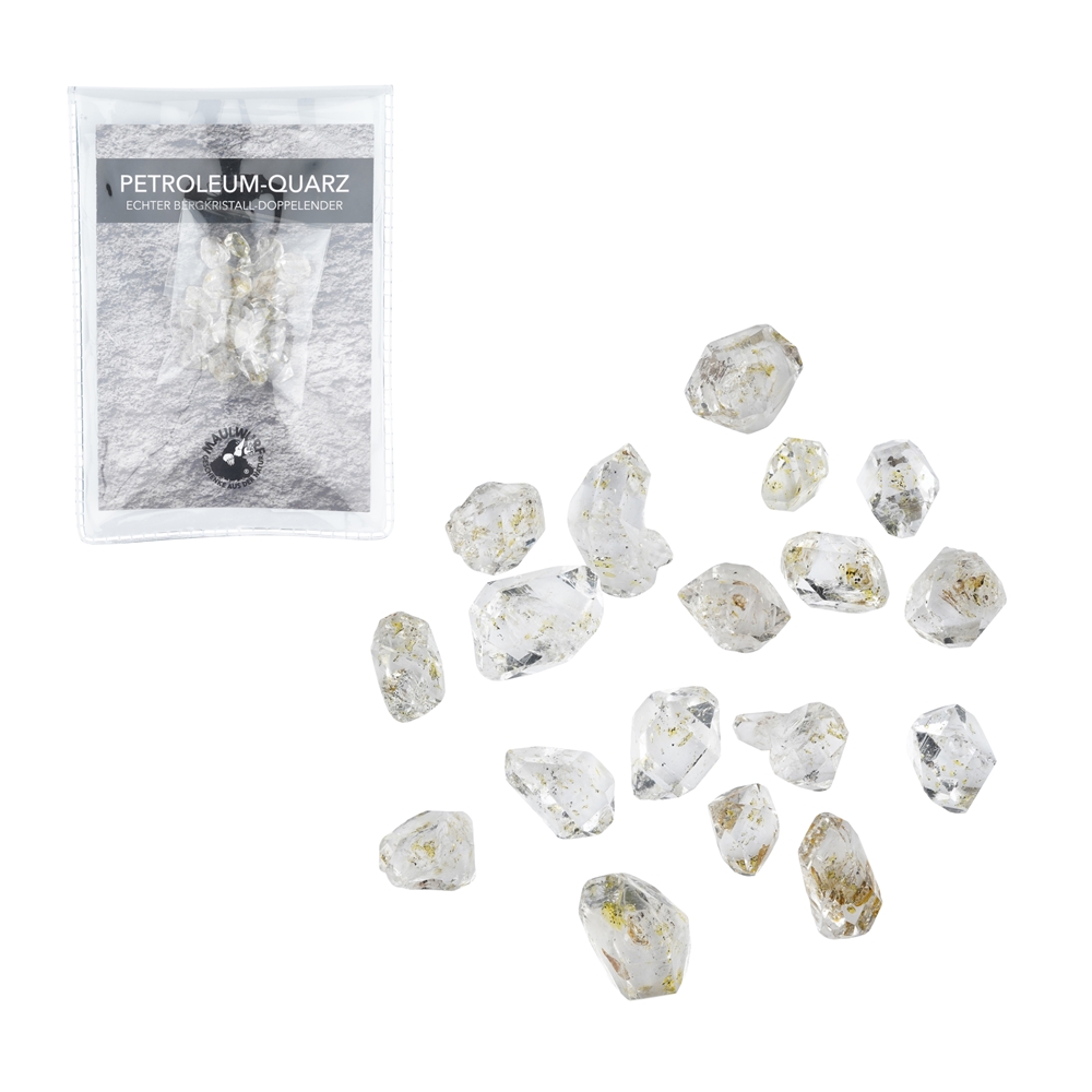 Quartz de pétrole avec encart en pochette, 10g 