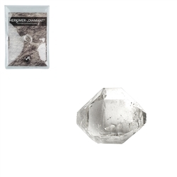 090350020 Herkimer-Diamant (Pakistan) mit Beileger in Pouch, 1,0 - 1,2cm | Marco Schreier