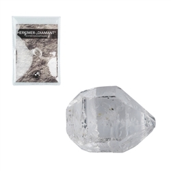 090350021 Herkimer-Diamant (Pakistan) mit Beileger in Pouch, 1,4 - 1,6cm | Marco Schreier