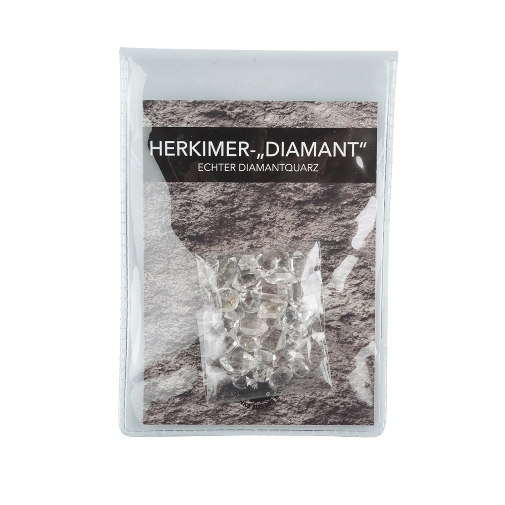 Diamant d'Herkimer (Pakistan) avec supplément en pochette, 10g