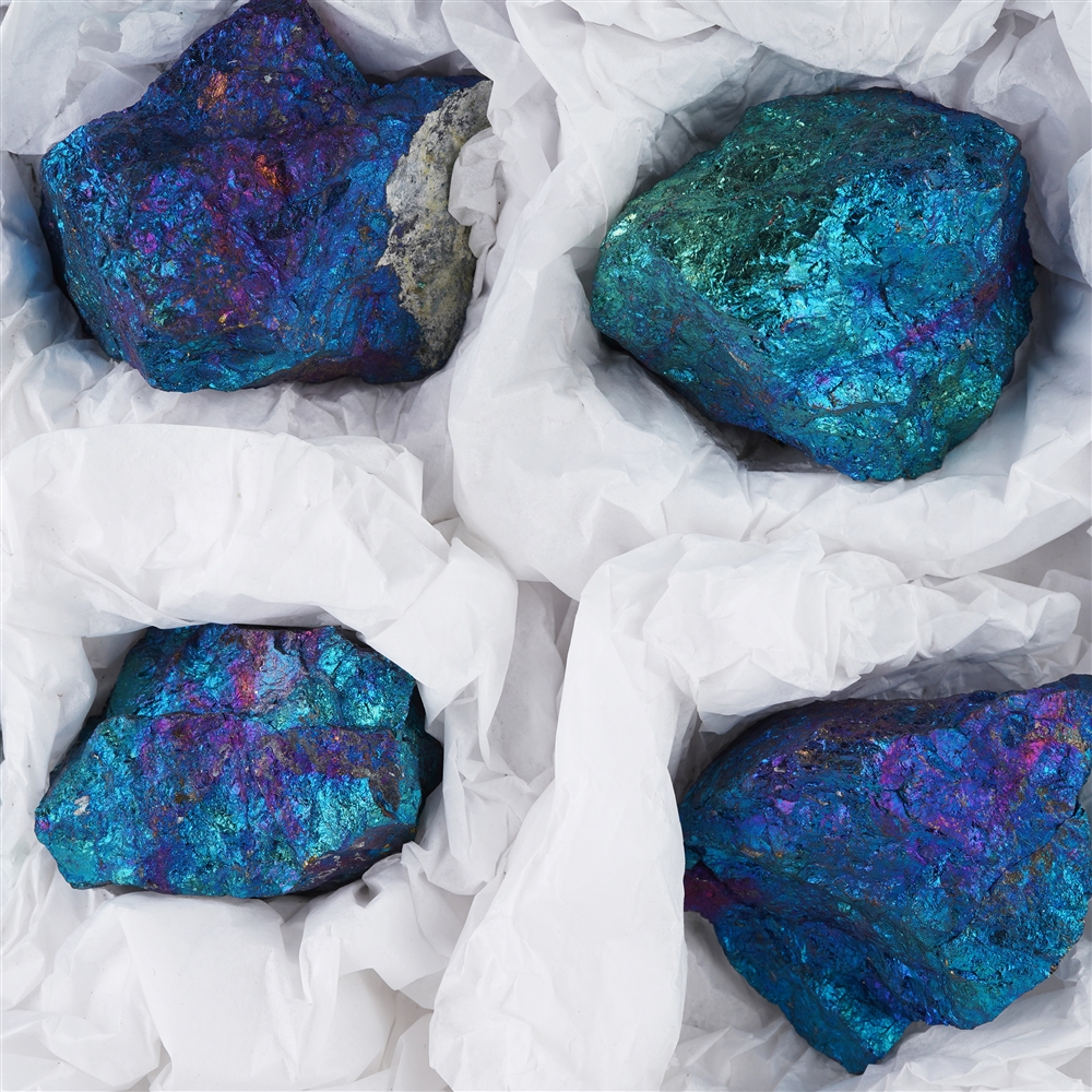 Pierre brute Chalcopyrite, 5 - 8cm (12 pcs/unité)