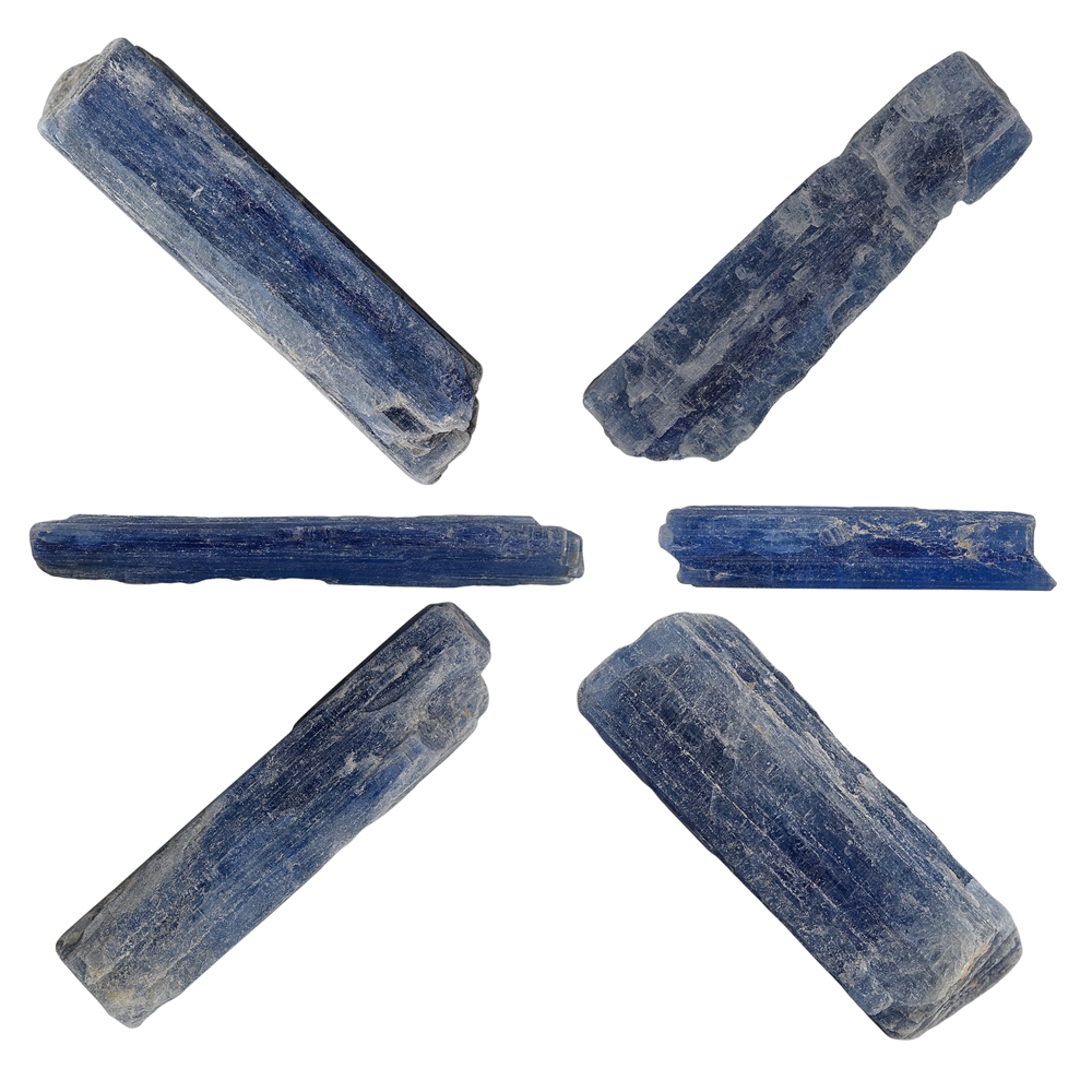 Cristalli blu distene, circa 2,5 - 4,0 cm (6 pz./VE)