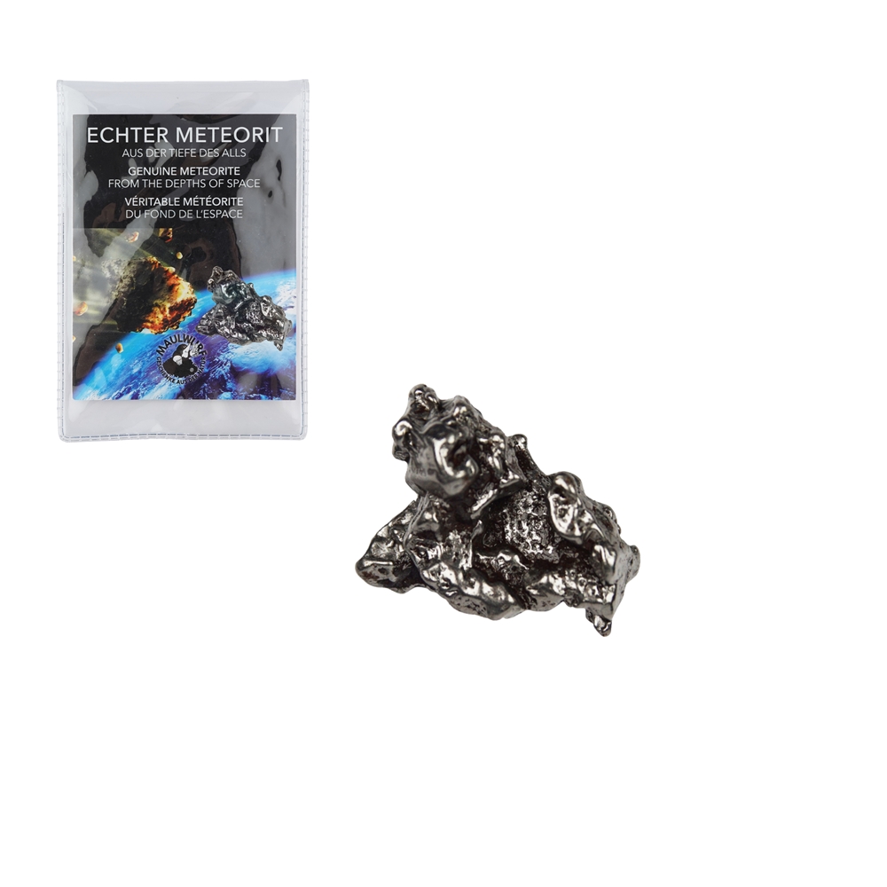 Meteorite 07-12 gram with certificate in pouch