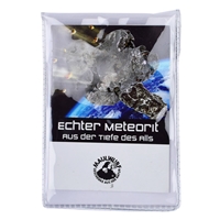 Meteorite 25-30 gram with certificate card in pouch