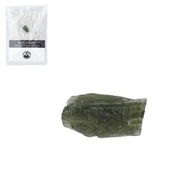 0911202011 Moldavite (0,6 - 1,0g) avec carte de certificat en pochette | Marco Schreier