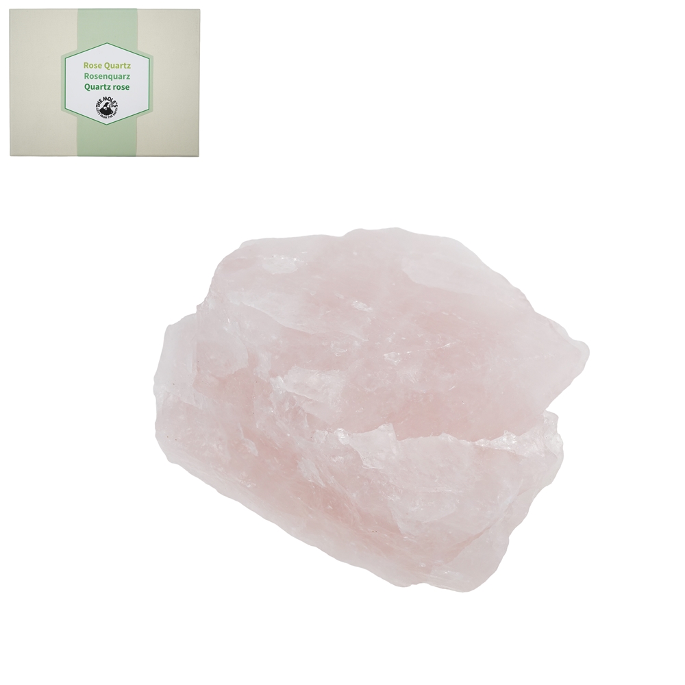 Mini-Flat Rohsteine Rosenquarz, 3,0 - 4,5cm (12 - 15 St./VE) | Marco Schreier