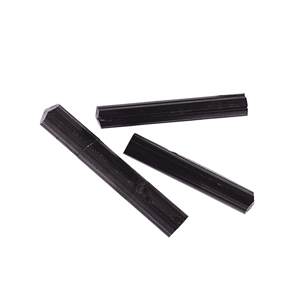 Raw crystals Tourmaline (black), 3,0 - 4,0cm (3 pcs./VE)