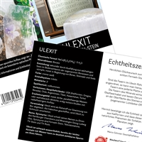 Ulexit mit Zertifikatskarte in Pouch