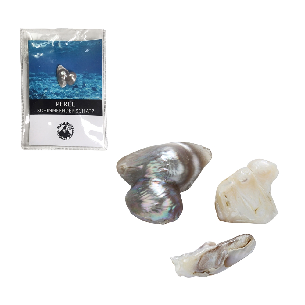 Pearl 1,5-2,0cm (small) with certificate card in pouch