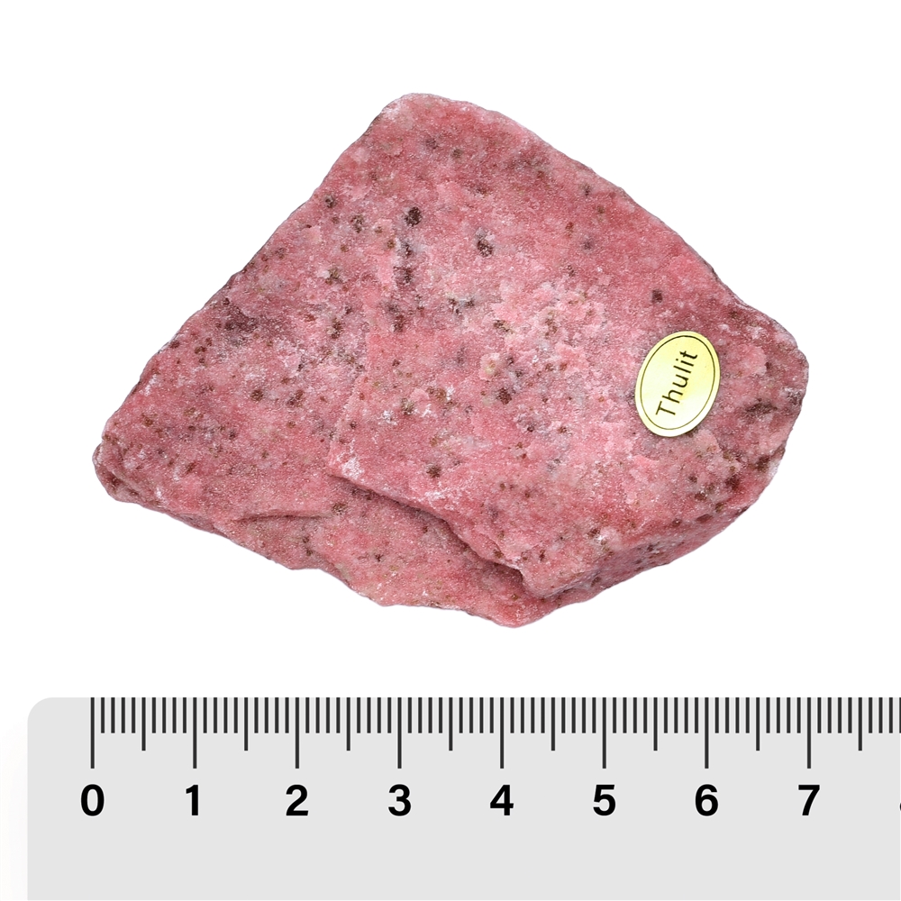 Thulite rough stones, 05 - 08cm (18 pcs./ PU)