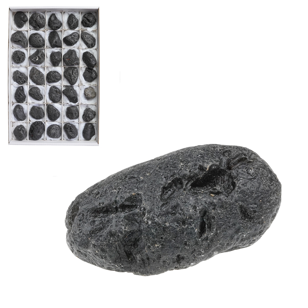 Pierres brutes Tectite (Agni Manitit), 4,0 - 5,5cm (35 pcs/UC)