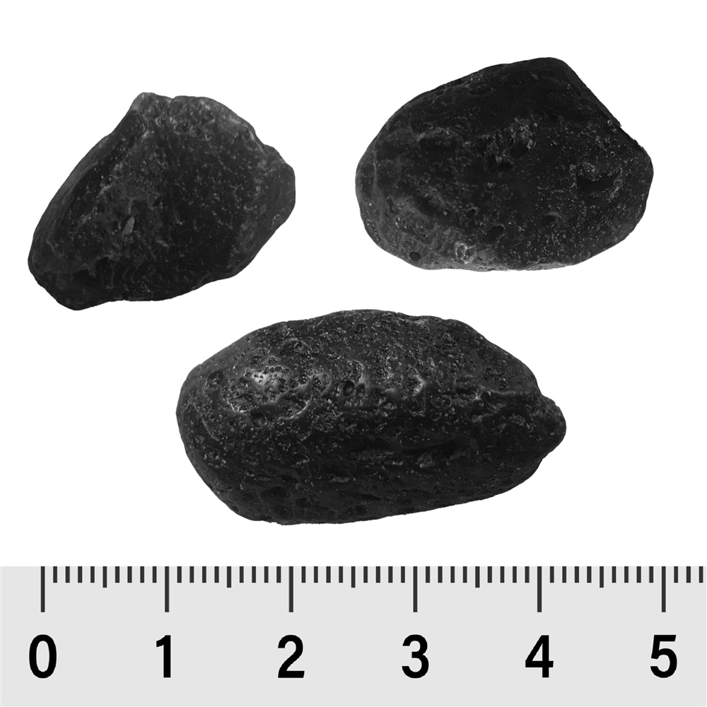 Rohsteine Tektit (Agni Manitit), 3,5 - 5,0cm (54 St./VE)