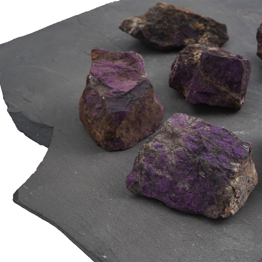 Purpurite rough stones, 05 - 07cm (12 pcs./ PU)