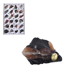 0927109024 Sardonyx rough stones, 04 - 05cm (24 pcs./ PU) | gems, healing stones & jewelry