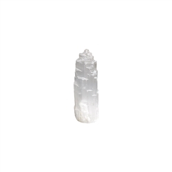 092890002 Selenite with stand "Tower", 10cm | wholesaler gems, healing stones & jewelry